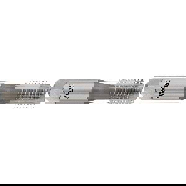 Spiral Point Tap: M14x1.25 Metric Fine, 3 Flutes, Plug Chamfer, HSS, Steam Oxide Coated