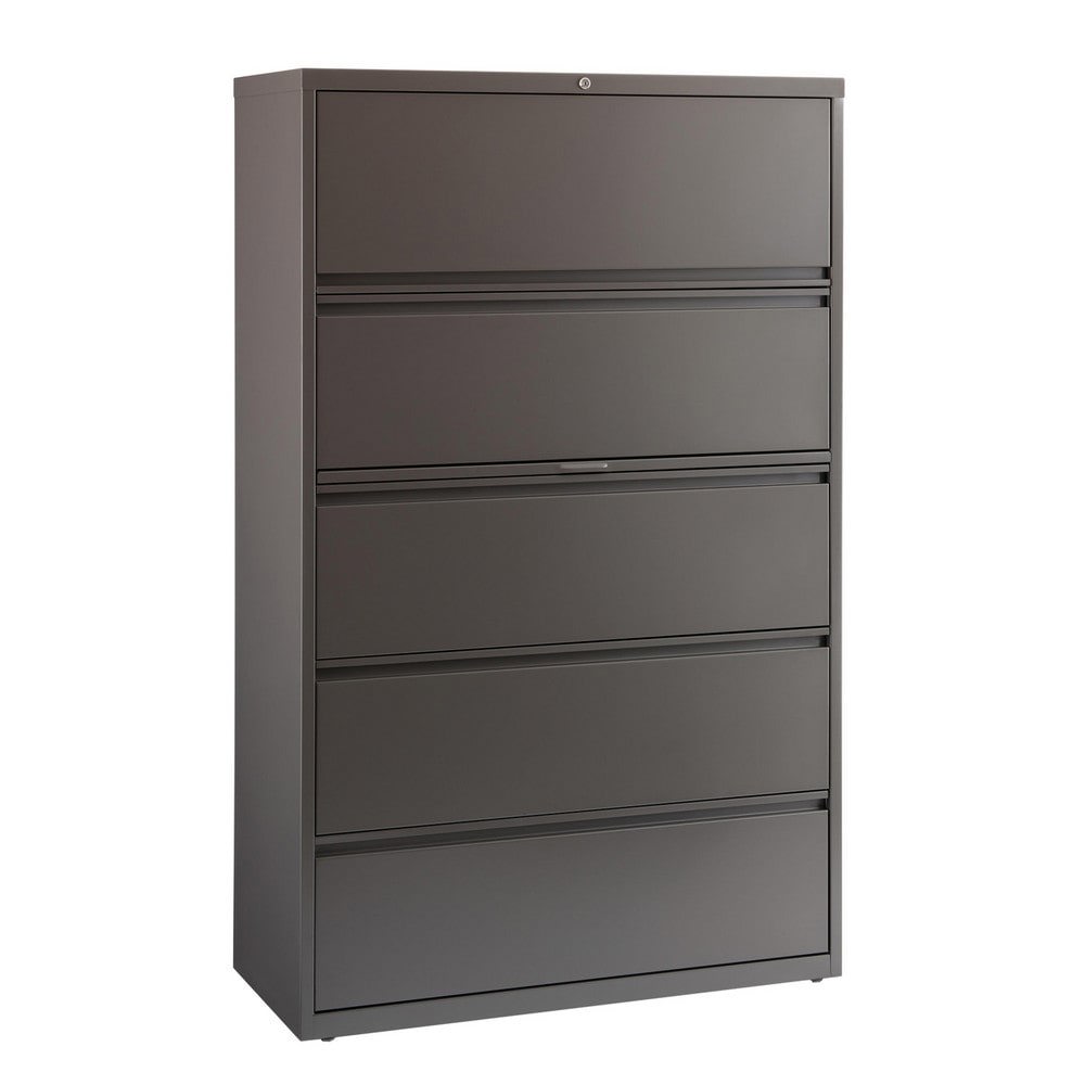 Horizontal: 5 Drawers, Steel, Medium Tone