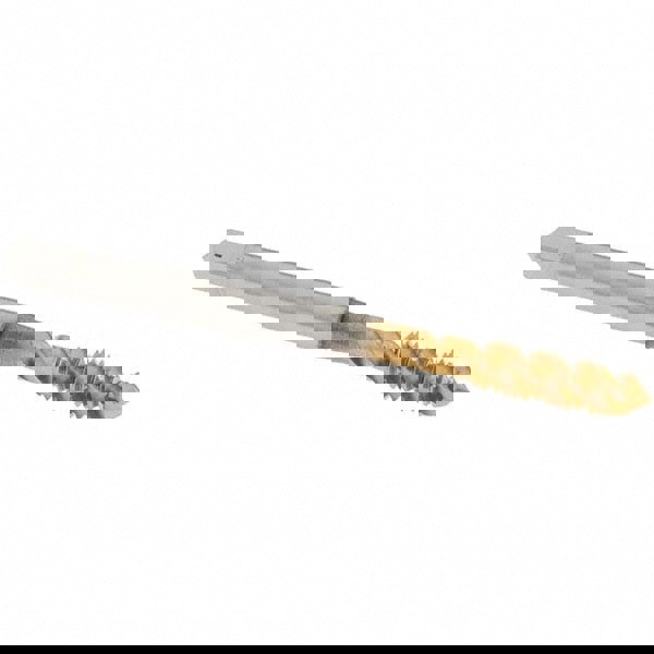 Spiral Flute Tap: M5x0.8, Metric Coarse, 3 Flute, Plug Chamfer, 6H Class of Fit, High-Speed Steel, TiN Finish