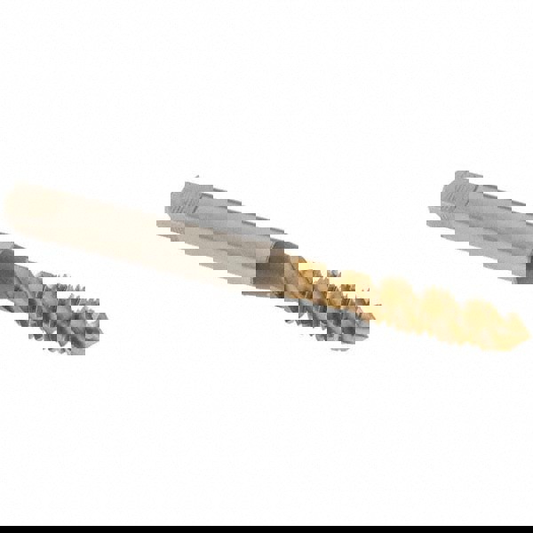 Spiral Flute Tap: M6x1, Metric Coarse, 3 Flute, Plug Chamfer, 6H Class of Fit, High-Speed Steel, TiN Finish