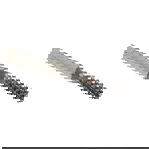 Spiral Flute Tap: M6x1, Metric Coarse, 3 Flute, Bottoming Chamfer, 6H Class of Fit, High-Speed Steel, TiCN Finish