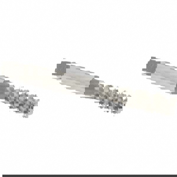 Spiral Flute Tap: M8x1.25, Metric Coarse, 3 Flute, Bottoming Chamfer, 6H Class of Fit, High-Speed Steel, Bright/Uncoated Finish