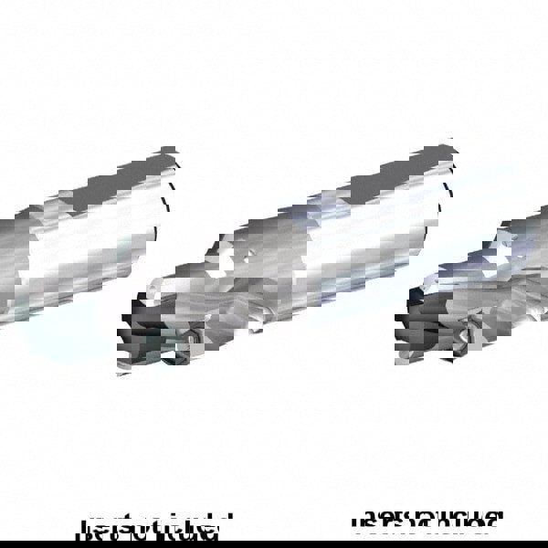 Replaceable-Tip Drill: 22.01 to 24 mm Dia, 24 mm Max Depth, 25 mm Whistle Notch Shank