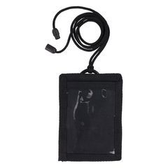 Badge Holders; Material: Vinyl ; Horizontal/Vertical Holder: Vertical ; Overall Length: 5.00 ; Color: Black ; UNSPSC Code: 55121804