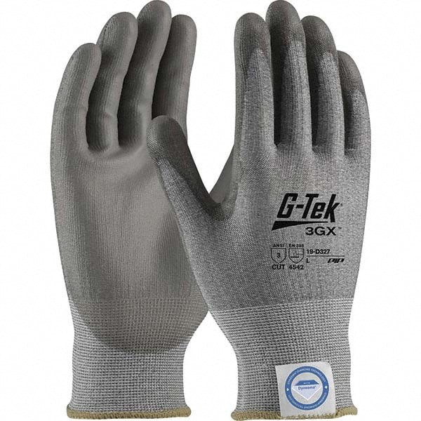 Cut, Puncture & Abrasion-Resistant Gloves: G-Tek 3GX 19-D327, Size 2X-Large, ANSI Cut A3, ANSI Puncture 2, Polyurethane, Dyneema Diamond