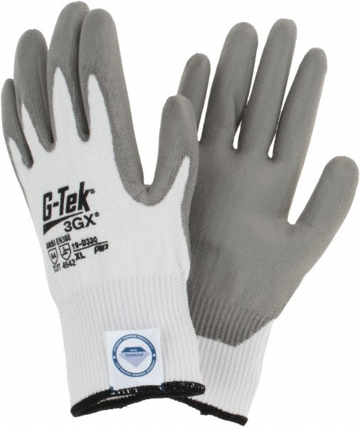 Cut, Puncture & Abrasion-Resistant Gloves: G-Tek 3GX 19-D330, Size X-Large, ANSI Cut A4, ANSI Puncture 2, Polyurethane, Dyneema Diamond