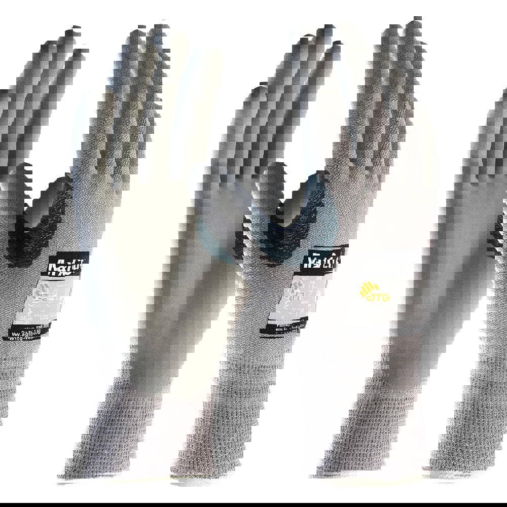 Cut, Puncture & Abrasive-Resistant Gloves: Size M, ANSI Cut A4, ANSI Puncture 3, Nitrile, Dyneema