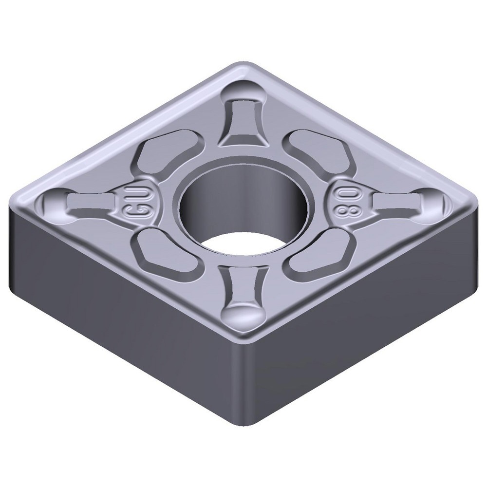 Turning Inserts; Relief Angle: 0 ; Insert Style: CNMG ; Corner Radius (Decimal Inch): 0.0157 ; Included Angle: 80.0 ; Manufacturer Grade: AC5005S ; Coating/Finish: Absotech