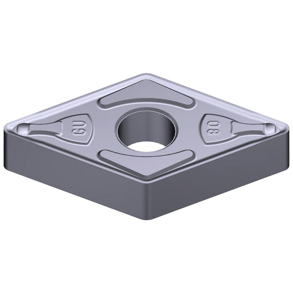 Turning Inserts; Relief Angle: 0 ; Insert Style: DNMG ; Corner Radius (Decimal Inch): 0.0472 ; Included Angle: 55.0 ; Manufacturer Grade: AC5005S ; Coating/Finish: Absotech