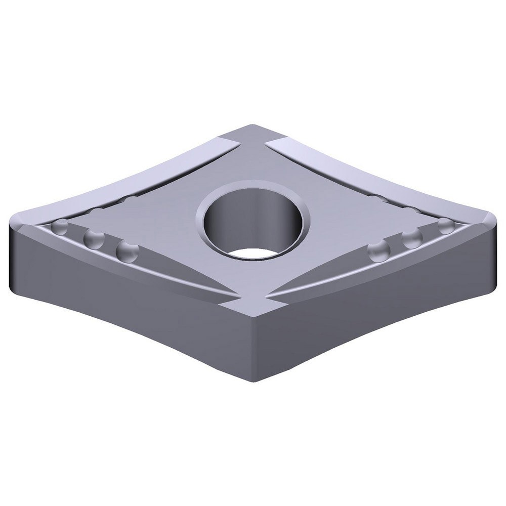 Turning Inserts; Relief Angle: 0 ; Insert Style: DNMG ; Corner Radius (Decimal Inch): 0.0315 ; Included Angle: 55.0 ; Manufacturer Grade: AC5005S ; Coating/Finish: Absotech