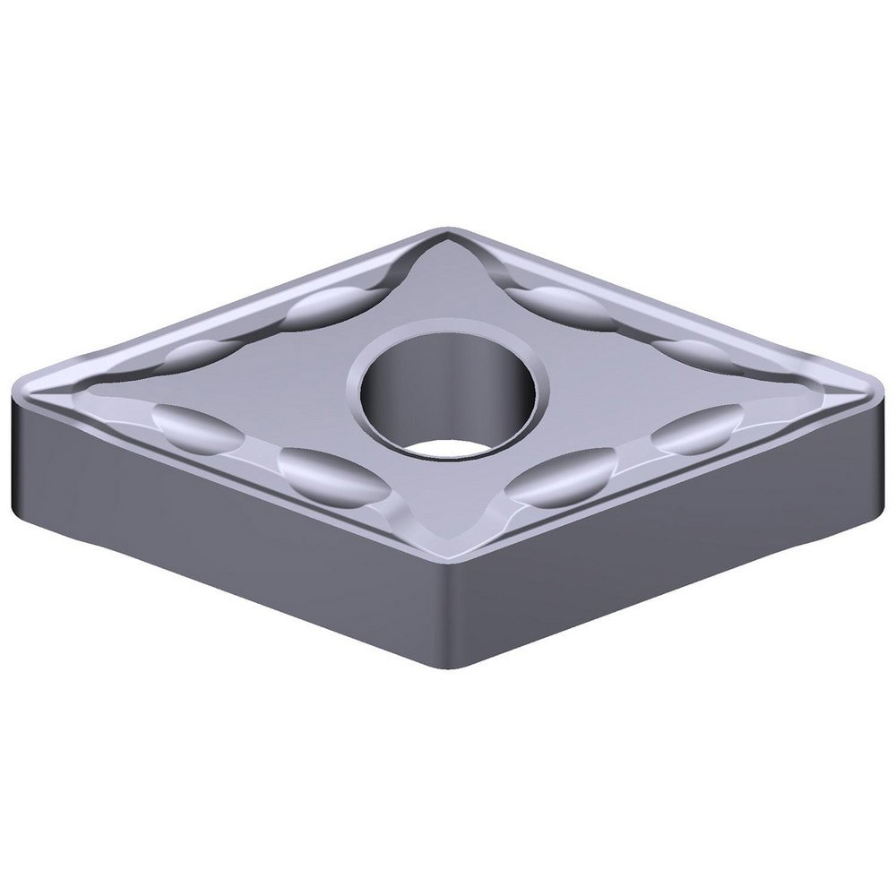 Turning Inserts; Relief Angle: 0 ; Insert Style: DNMG ; Corner Radius (Decimal Inch): 0.0630 ; Included Angle: 55.0 ; Manufacturer Grade: AC5005S ; Coating/Finish: Absotech