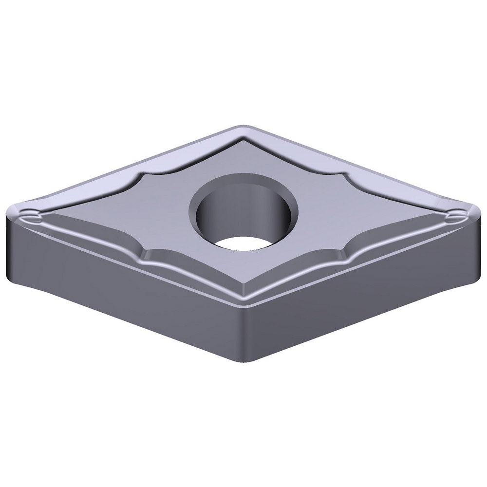 Turning Inserts; Relief Angle: 0 ; Insert Style: DNMG ; Corner Radius (Decimal Inch): 0.0315 ; Included Angle: 55.0 ; Manufacturer Grade: AC5005S ; Coating/Finish: Absotech