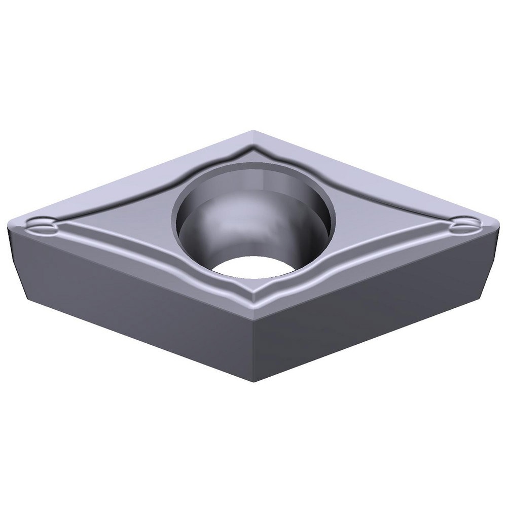 Turning Inserts; Relief Angle: 7 ; Insert Style: DCMT ; Corner Radius (Decimal Inch): 0.0157 ; Included Angle: 55.0 ; Manufacturer Grade: AC5005S ; Coating/Finish: Absotech