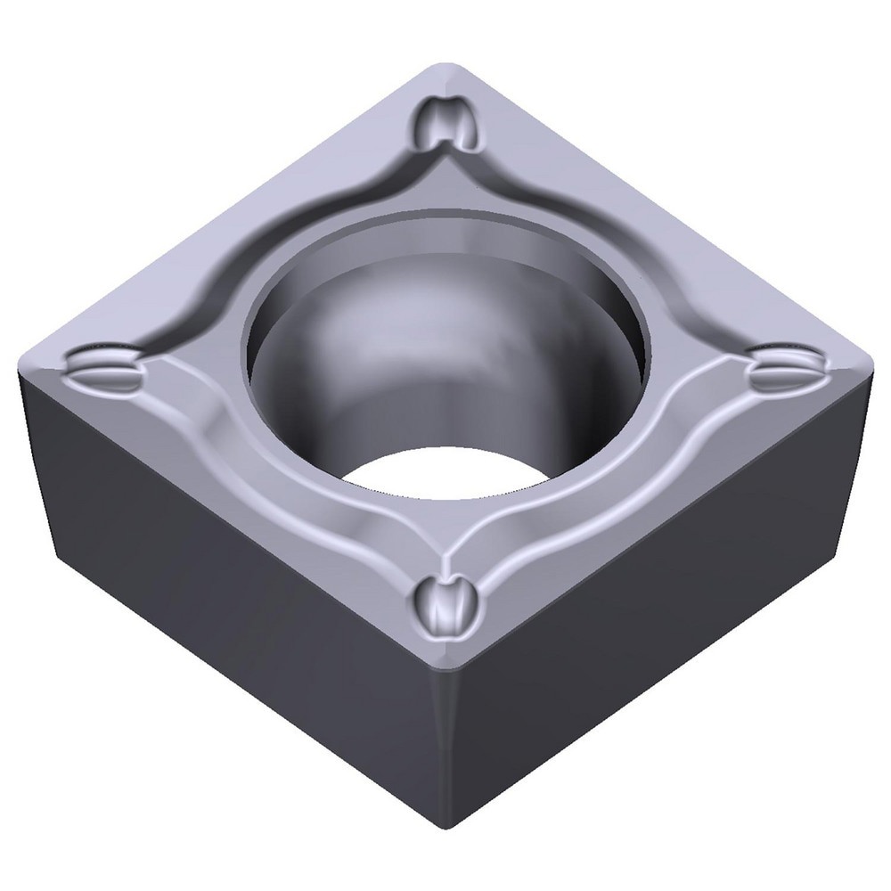 Turning Inserts; Relief Angle: 7 ; Insert Style: SCMT ; Corner Radius (Decimal Inch): 0.0157 ; Included Angle: 90.0 ; Manufacturer Grade: AC5005S ; Coating/Finish: Absotech