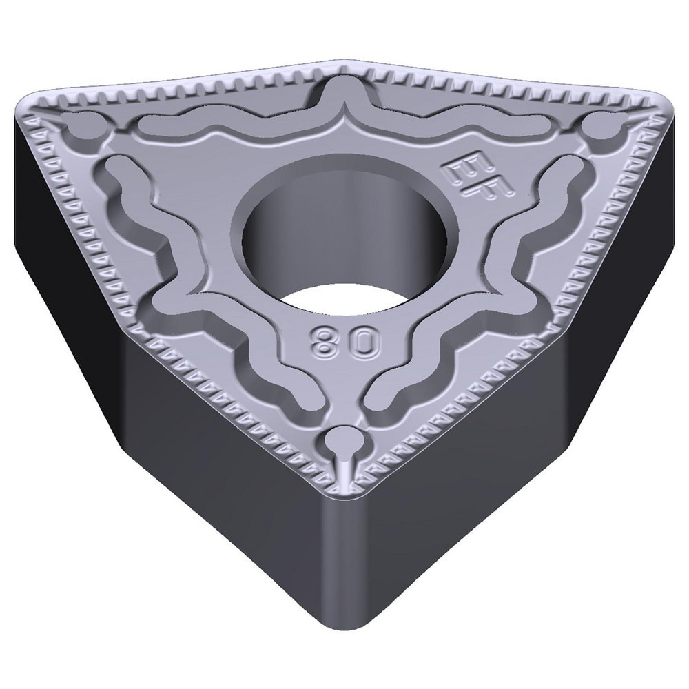 Turning Inserts; Relief Angle: 0 ; Insert Style: WNMG ; Corner Radius (Decimal Inch): 0.0157 ; Included Angle: 80.0 ; Manufacturer Grade: AC5005S ; Coating/Finish: Absotech
