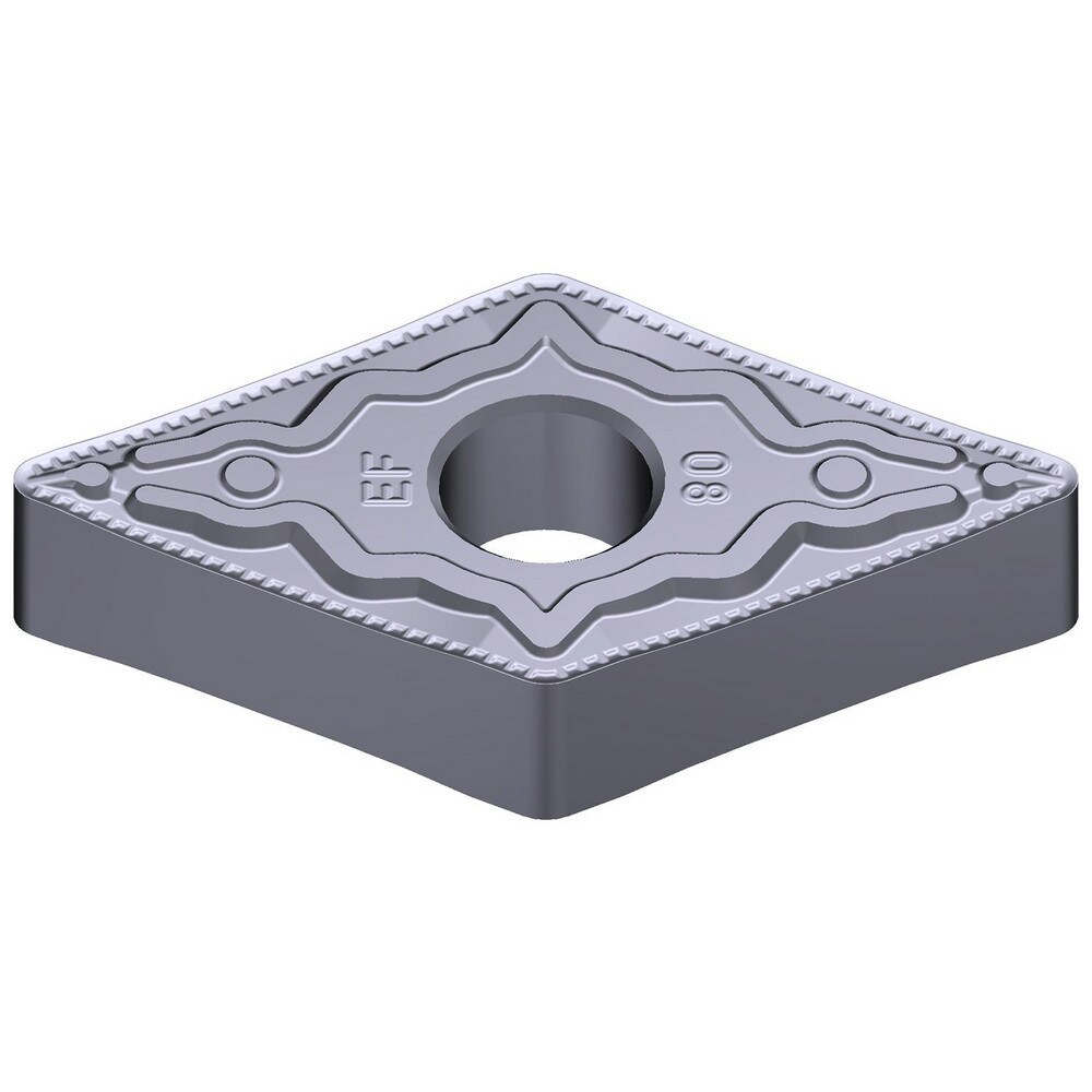 Turning Inserts; Relief Angle: 0 ; Insert Style: DNMG ; Corner Radius (Decimal Inch): 0.0315 ; Included Angle: 55.0 ; Manufacturer Grade: AC5005S ; Coating/Finish: Absotech