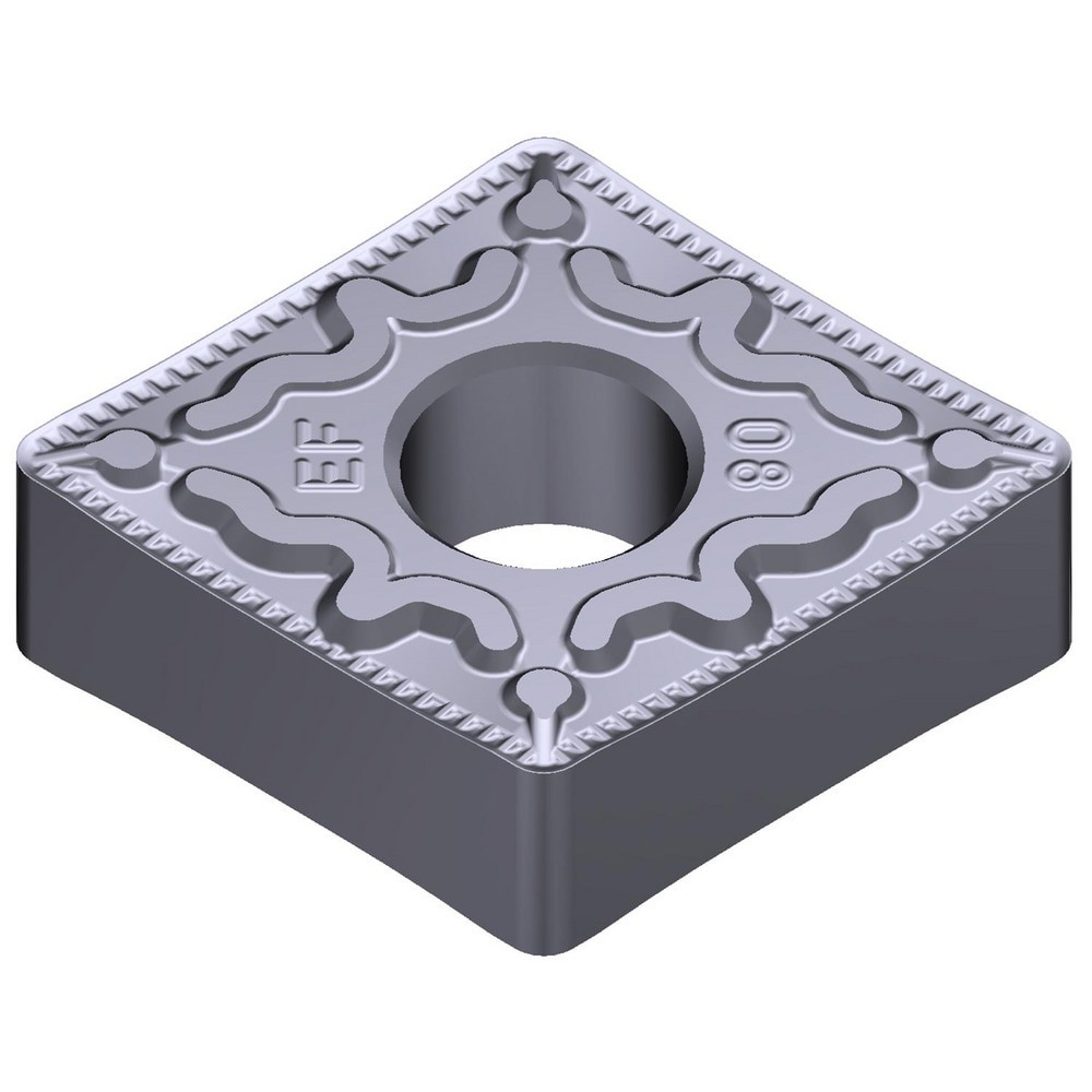Turning Inserts; Relief Angle: 0 ; Insert Style: CNMG ; Corner Radius (Decimal Inch): 0.0157 ; Included Angle: 80.0 ; Manufacturer Grade: AC5005S ; Coating/Finish: Absotech
