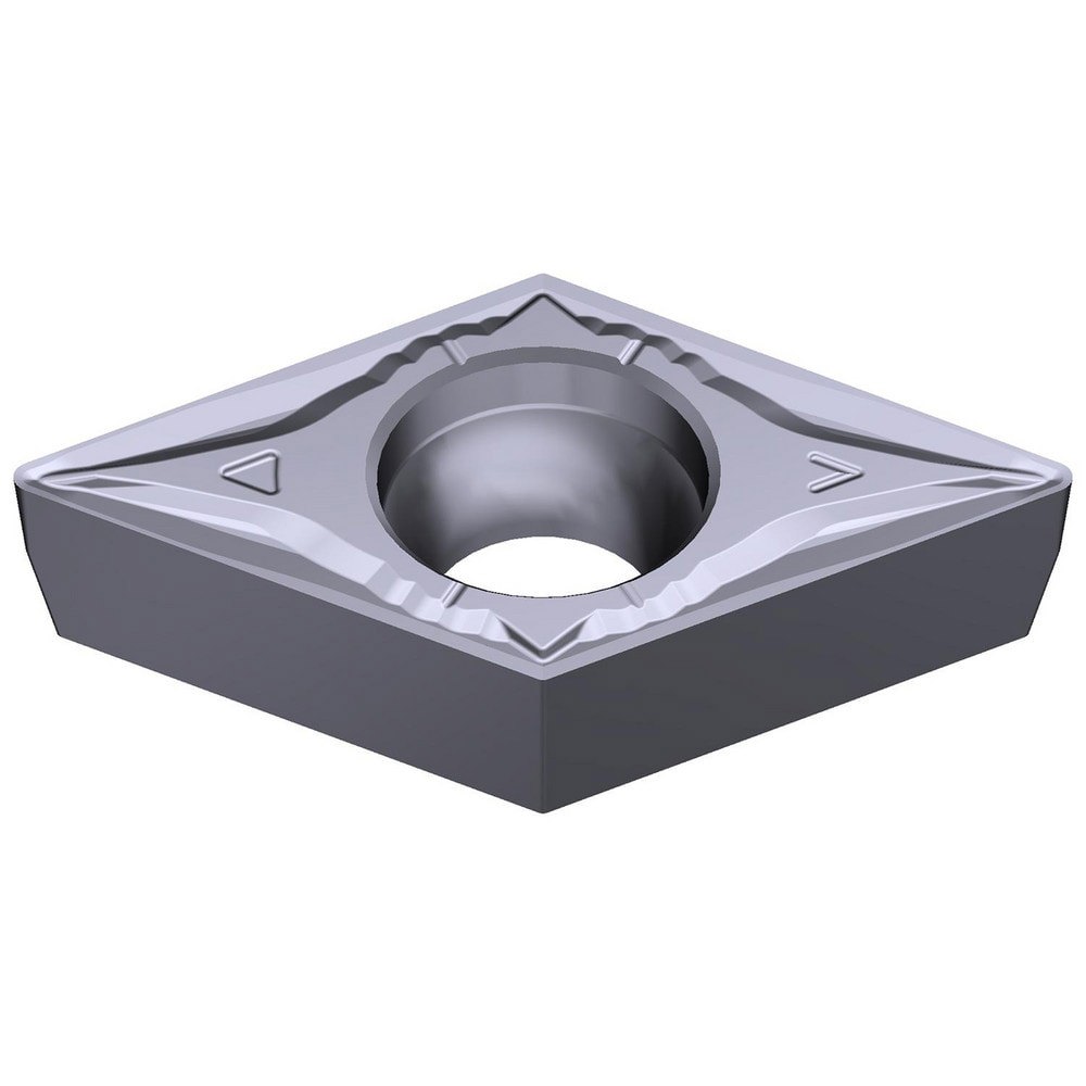 Turning Inserts; Relief Angle: 7 ; Insert Style: DCMT ; Corner Radius (Decimal Inch): 0.0157 ; Included Angle: 55.0 ; Manufacturer Grade: AC5005S ; Coating/Finish: Absotech