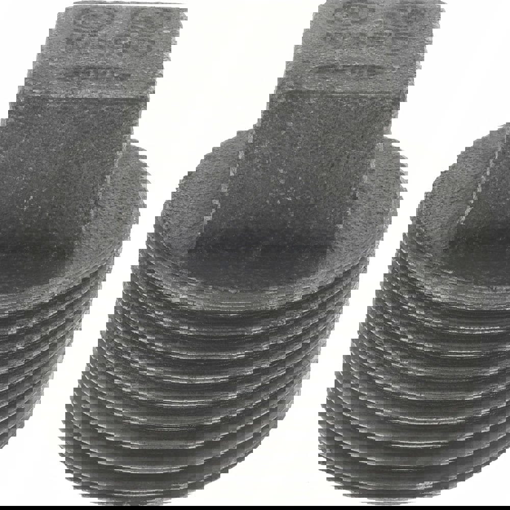 Black Square Plug: 1-1/4