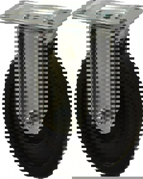 Rigid Top Plate Caster: Polyolefin, 5