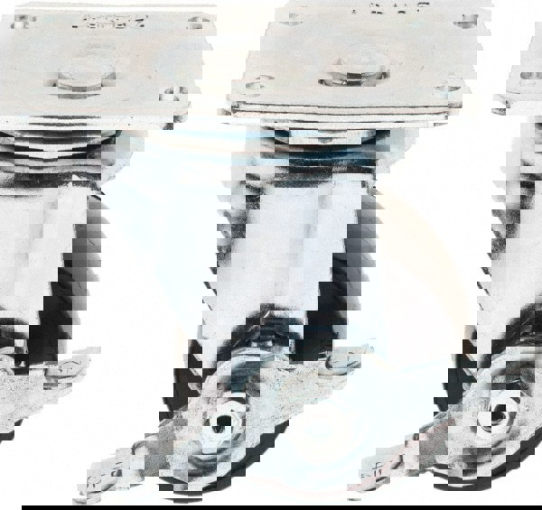 Swivel Top Plate Caster: Polyolefin, 2-1/2