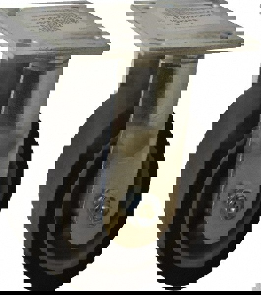 Rigid Top Plate Caster: Thermoplastic Rubber, 5