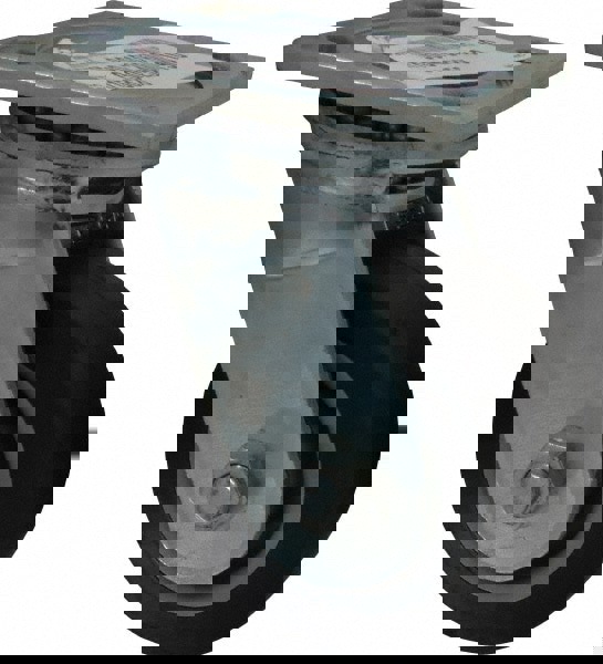 Swivel Top Plate Caster: Thermoplastic Rubber, 4