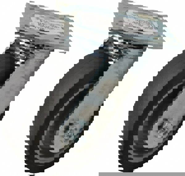 Swivel Top Plate Caster: Thermoplastic Rubber, 5