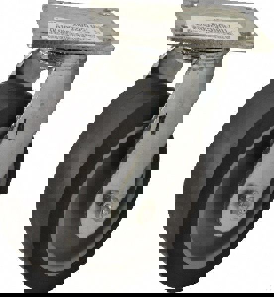 Swivel Top Plate Caster: Thermoplastic Rubber, 6