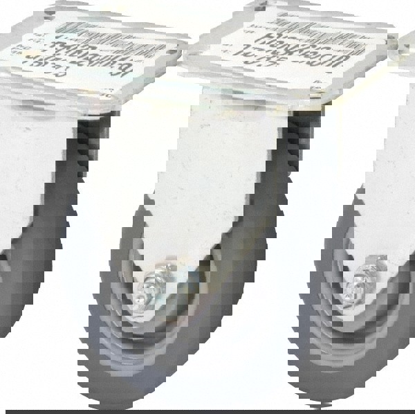 Rigid Top Plate Caster: Thermoplastic Rubber, 3