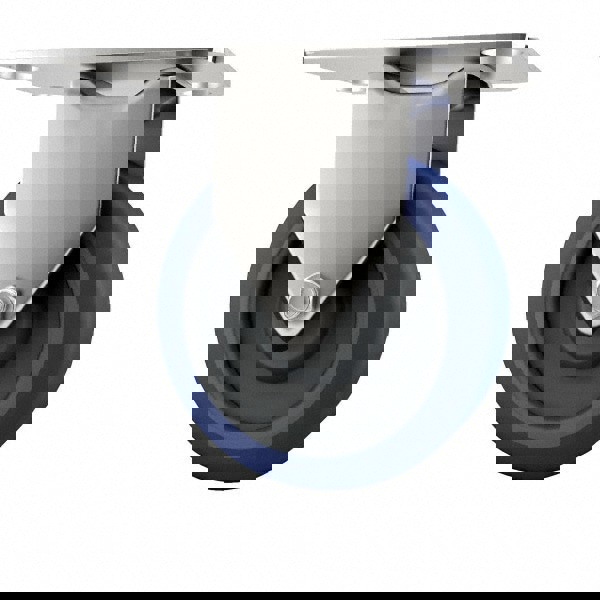 Rigid Top Plate Caster: Polyurethane, 5