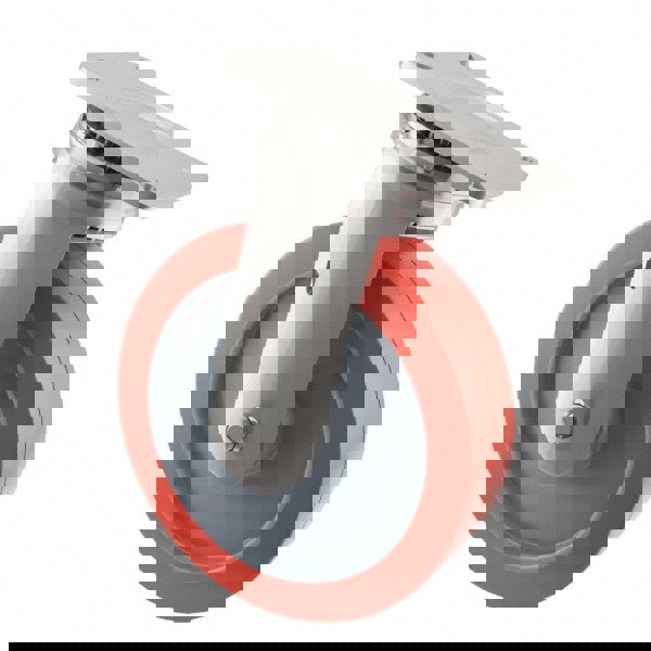 Swivel Top Plate Caster: Polyurethane, 8