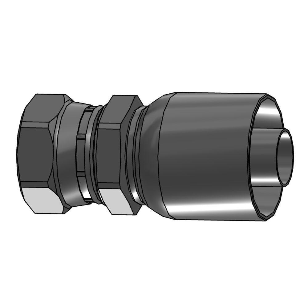 Hydraulic Hose Female BSP Parallel Pipe Swivel 60 &deg; Cone Fitting: 1