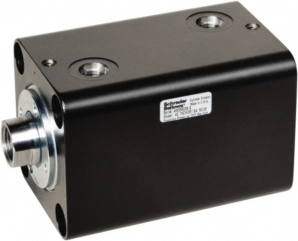 Compact Hydraulic Cylinder: Bolt Clearance Holes with Pilot Gland Mount, Steel