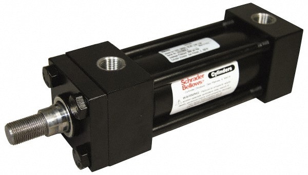 NFPA Tie Rod Cylinders; Actuation: Double Acting ; Bore Diameter: 2.5000 ; Rod Diameter: 1in ; Body Material: Steel ; Port Size: 1/2 in ; Stroke Length: 2.00