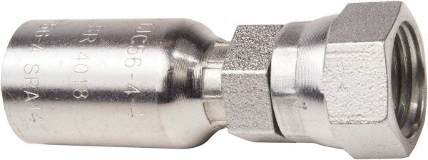 Hydraulic Hose Female Seal-Lok Swivel Short Fitting: 12 mm, 1-3/16-12, 6,000 psi