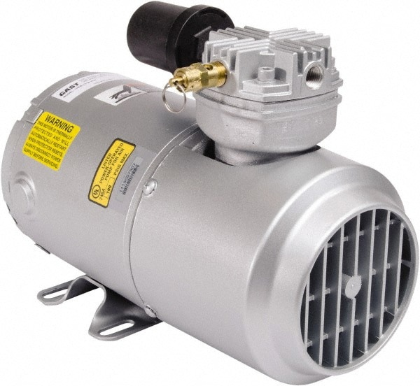 1/6 hp, 1.5 CFM, 50 Max psi Piston Vacuum & Compressor Pump