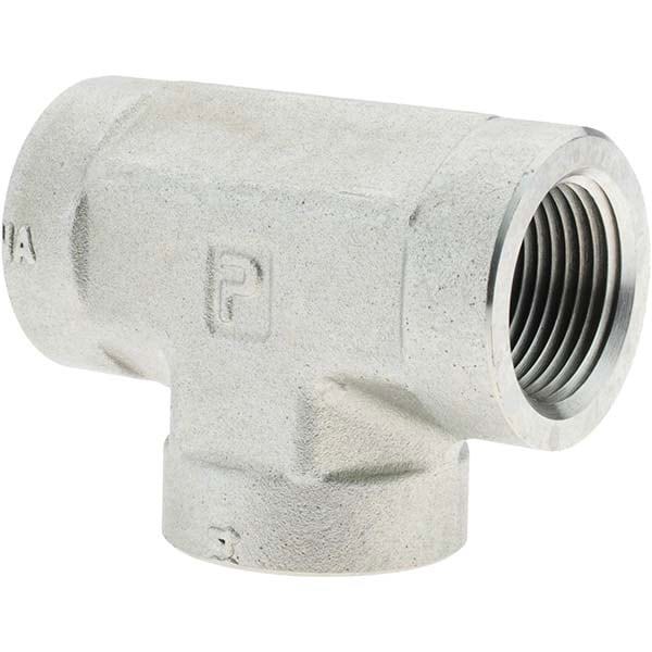 Industrial Pipe Female Tee: 1-11-1/2 Female Thread, NPTF