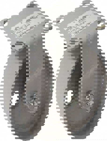 Rigid Top Plate Caster: Semi-Steel, 6