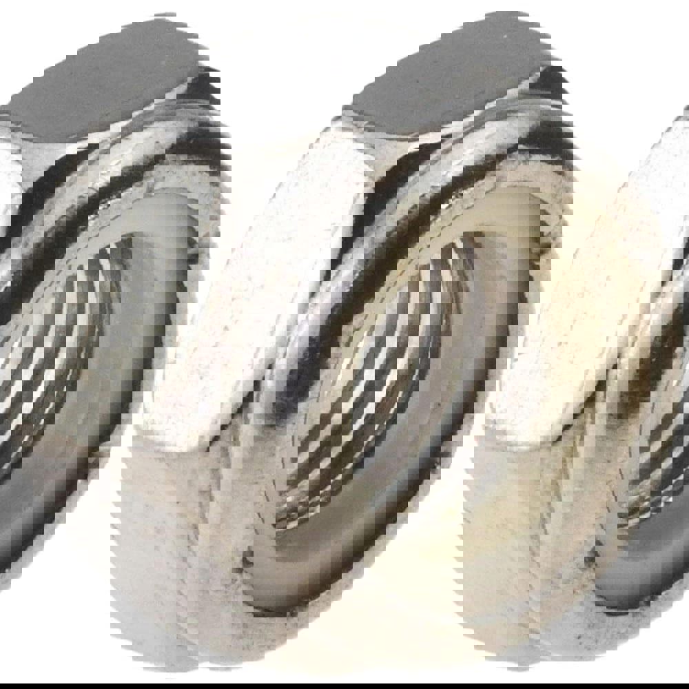 Hex Lock Nut: Insert, Nylon Insert, 7/16-14, Grade 18-8 Stainless Steel