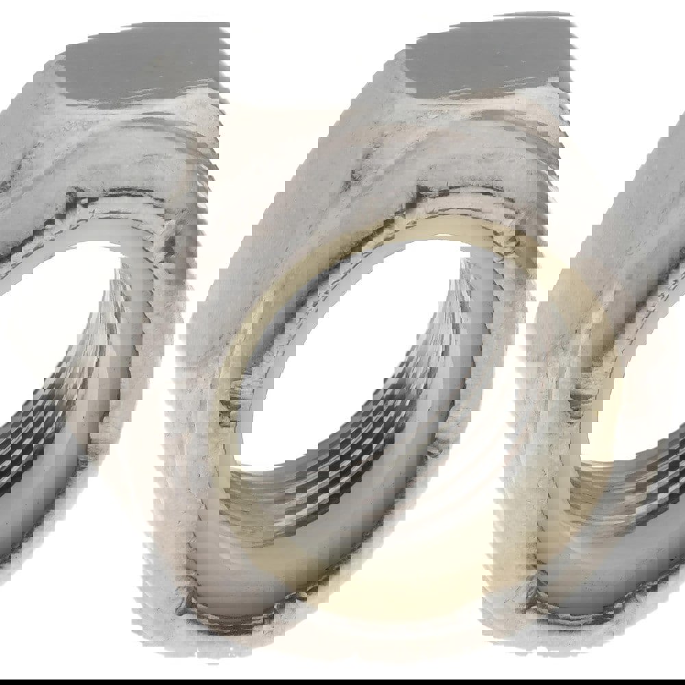 Hex Lock Nut: Insert, Nylon Insert, 7/16-20, Grade 18-8 Stainless Steel, Uncoated