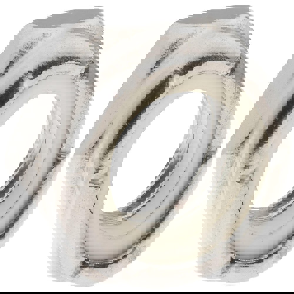 Hex Lock Nut: Insert, Nylon Insert, 1/2-13, Grade 18-8 Stainless Steel, Uncoated