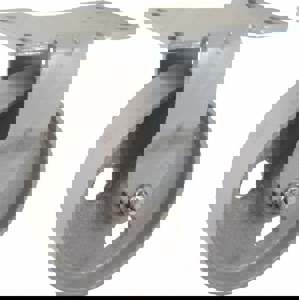 Rigid Top Plate Caster: Semi-Steel, 6