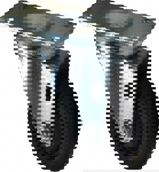 Swivel Top Plate Caster: Soft Rubber, 3