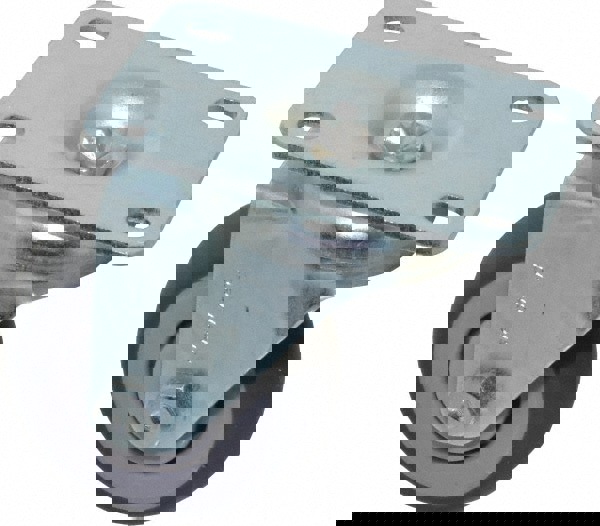 Swivel Top Plate Caster: Thermoplastic Rubber, 3