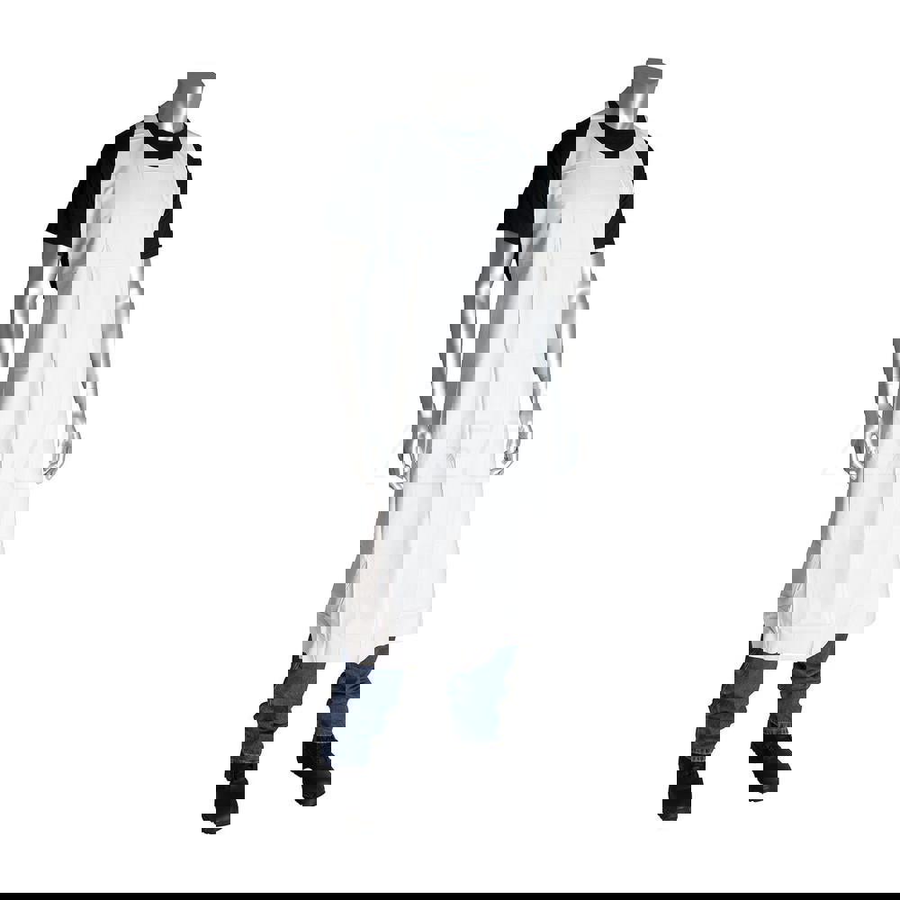 Disposable Bib Apron: White