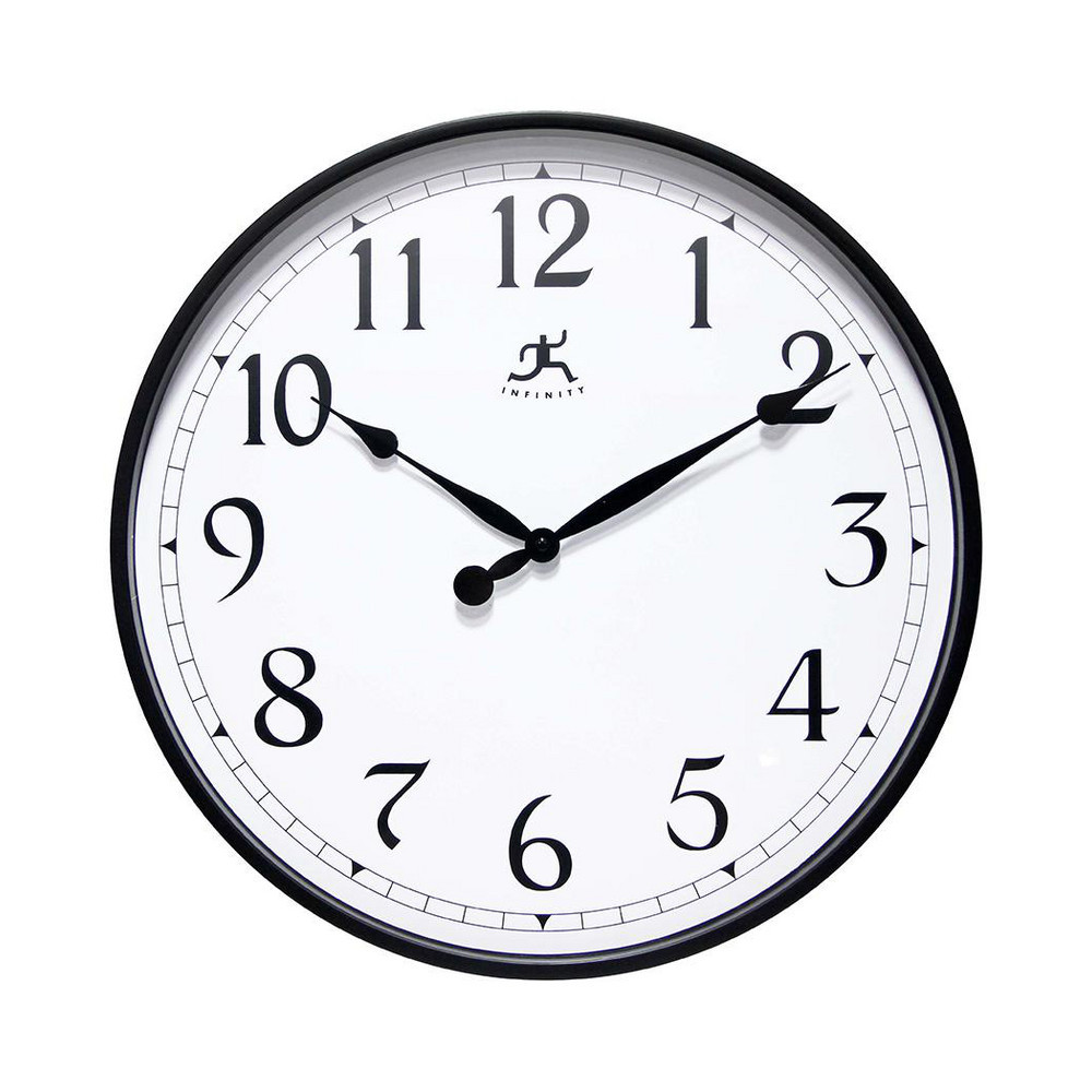 Office Wall Clocks; Clock Type: Dial ; Display Type: Analog ; Power Source: Battery ; Clock Movement Control: Quartz ; Face Diameter: 17.3200 (Decimal Inch); Face Color: White