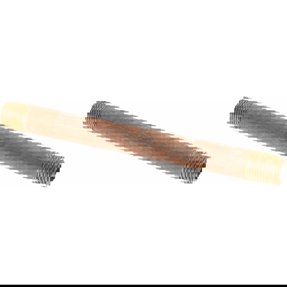 Brass Pipe Nipple: Threaded on Both Ends, 4