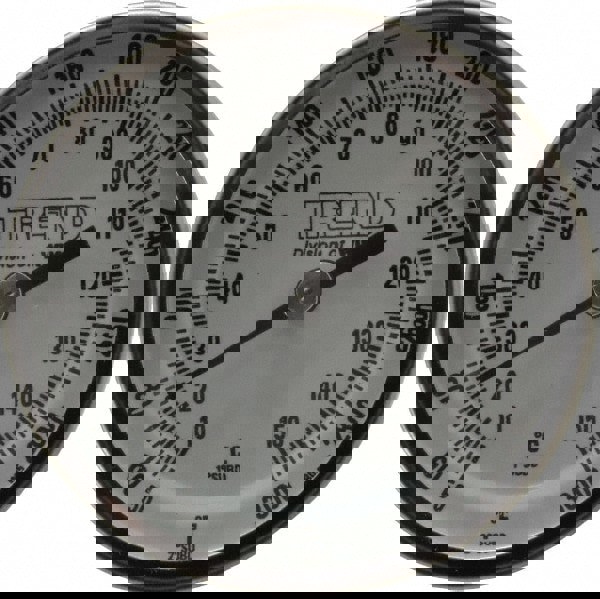 Bimetal Dial Thermometer: 50 to 300 &deg; F, 2-1/2