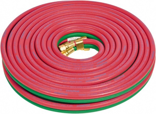 Welding Hose; Style: Twin ; Material: Synthetic Rubber ; Working Pressure (psi): 200.00 ; Grade: T ; Hose Color: Green ; UNSPSC Code: 40142017